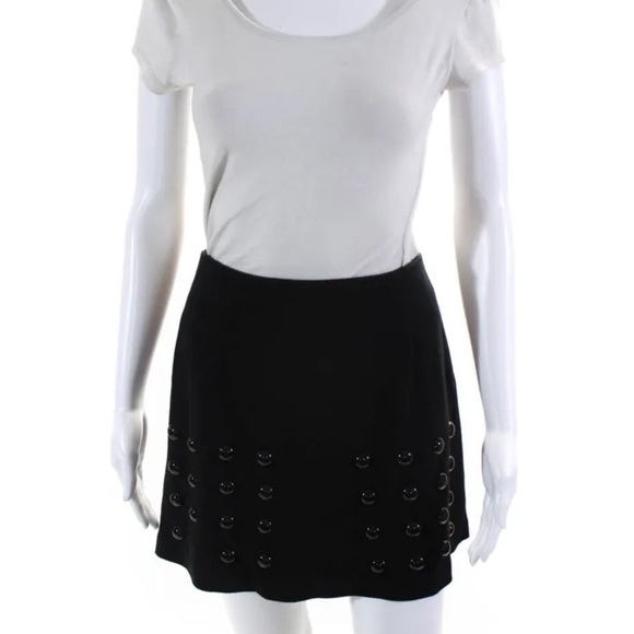 Loeffler Randall Studded Twill Skirt, M , EUC - Picture 1 of 4
